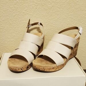 Women's LifeStride Canvas Wedge Sandals, Size 8.5